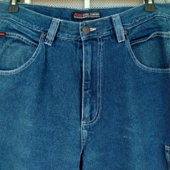 FUBU Apparel Mens Jeans 36 x 34 Blue Carpenter Style - Picture 3 of 9